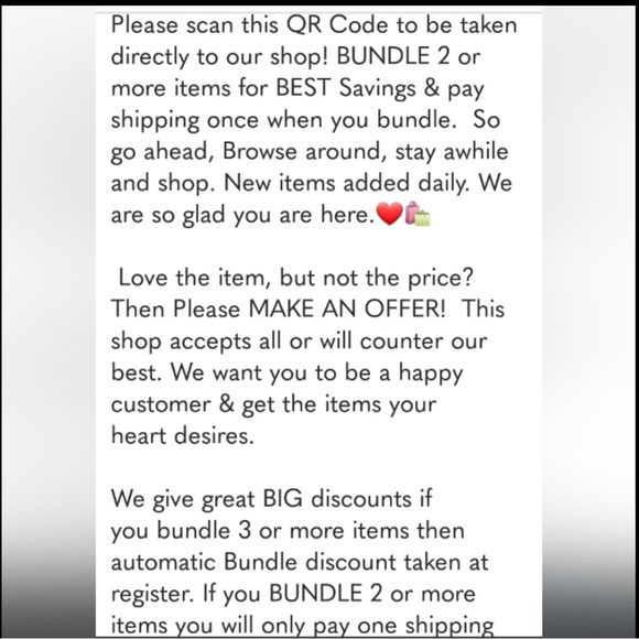 ELECTRONICS Our Closet Shop QR Code! Scan to direct to Shop! Happy Poshing! - Picture 2 of 5